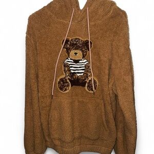 brown teddy bear hoodie